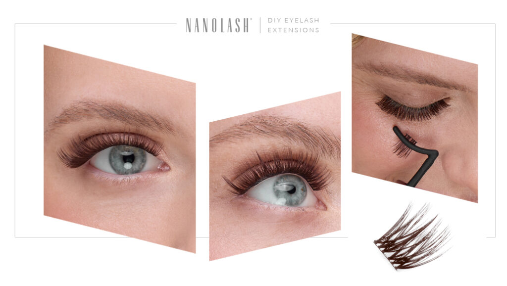 nanolash cluster lashes application